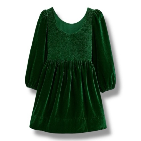 Free People Dresses & Skirts - 🛍️ Free People Emerald Green Velvet Mini Dress | Size M | New